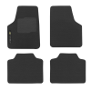 Tapete de Borracha Universal Chevrolet Preto PVC 4 Peças