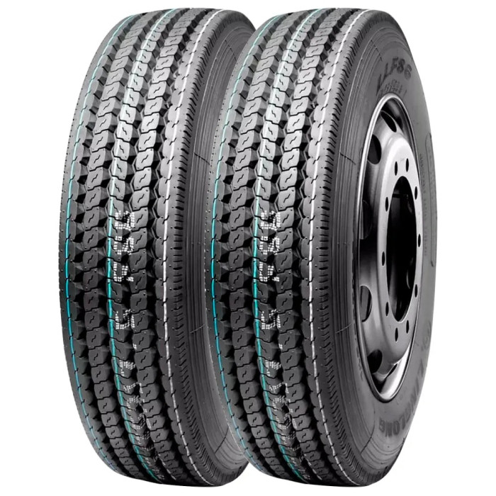 Kit 2 Pneu Aro 17.5 215/75R17.5 Linglong LLF86 135/133J Liso 16 Lonas Kit 2 Pneu Aro 17.5 215/75R17.5 Linglong LLF86 135/133J Liso 16 Lonas