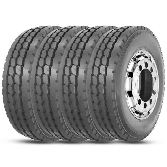 Kit 4 Pneu Aro 22.5 275/80r22.5 Linglong 18PR TL MA40A 149/146K Kit 4 Pneu Aro 22.5 275/80r22.5 Linglong 18PR TL MA40A 149/146K