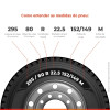 Pneu Aro 22.5 295/80r22.5 Xbri 18PR TL Mix Work B1 152/149M Pneu Aro 22.5 295/80r22.5 Xbri 18PR TL Mix Work B1 152/149M