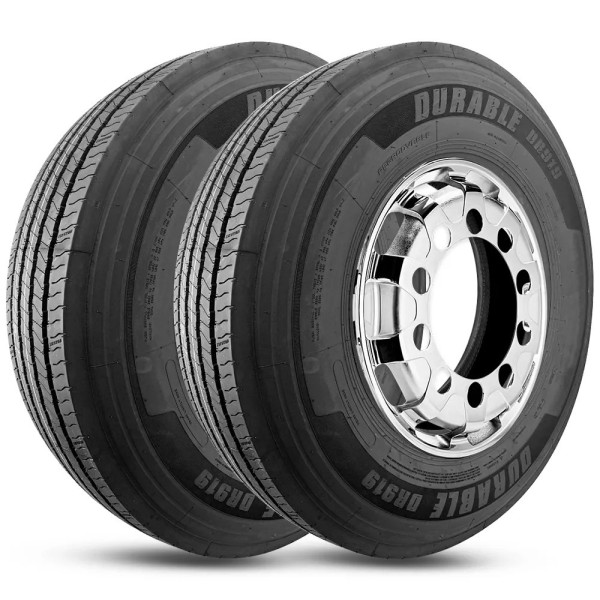 Kit 2 Pneu Durable Aro 22.5 275/80r22.5 149/146M 18PR TL Dr919 Kit 2 Pneu Durable Aro 22.5 275/80r22.5 149/146M 18PR TL Dr919