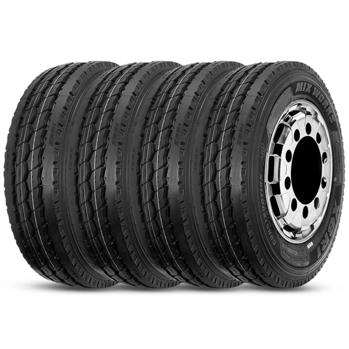 Kit 4 Pneu Xbri Aro 22.5 295/80r22.5 152/149K 18PR TL Mix Works P1 Kit 4 Pneu Xbri Aro 22.5 295/80r22.5 152/149K 18PR TL Mix Works P1