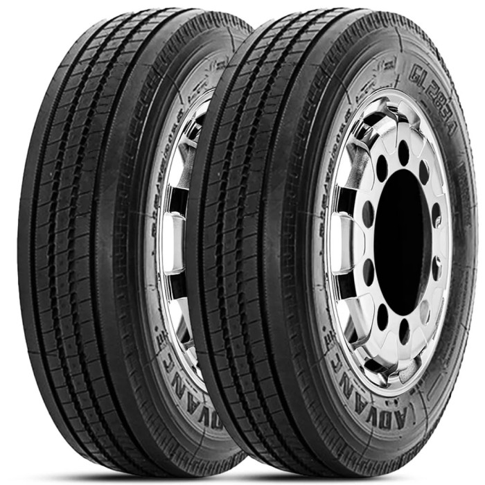 Kit 2 Pneu Advance Aro 22.5 275/70r22.5 148/145M 18PR TL GL283A Kit 2 Pneu Advance Aro 22.5 275/70r22.5 148/145M 18PR TL GL283A