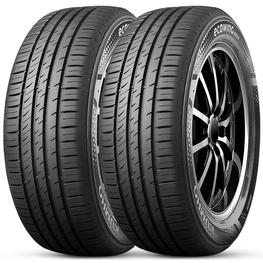 Kit 2 Pneu Aro 14 185/65R14 Kumho 86T TL Ecowing ES31