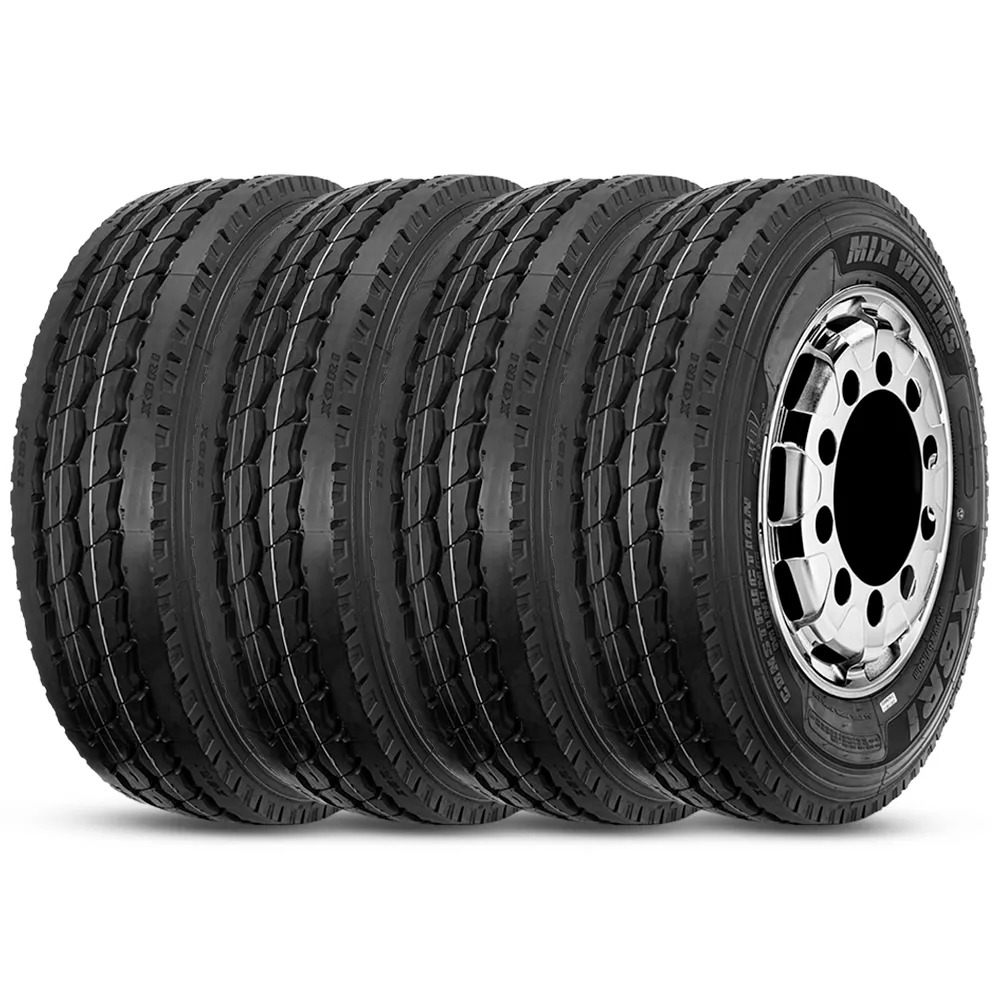 Kit 4 Pneu Xbri Aro 22.5 295/80r22.5 152/149K 18PR TL Mix Works P1